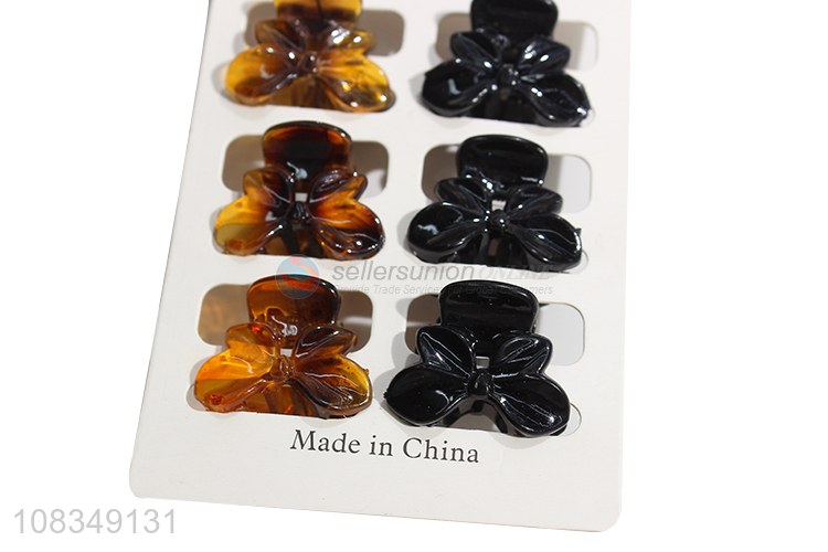 Yiwu market handmade plastic hair claws ladies fashion hairpins