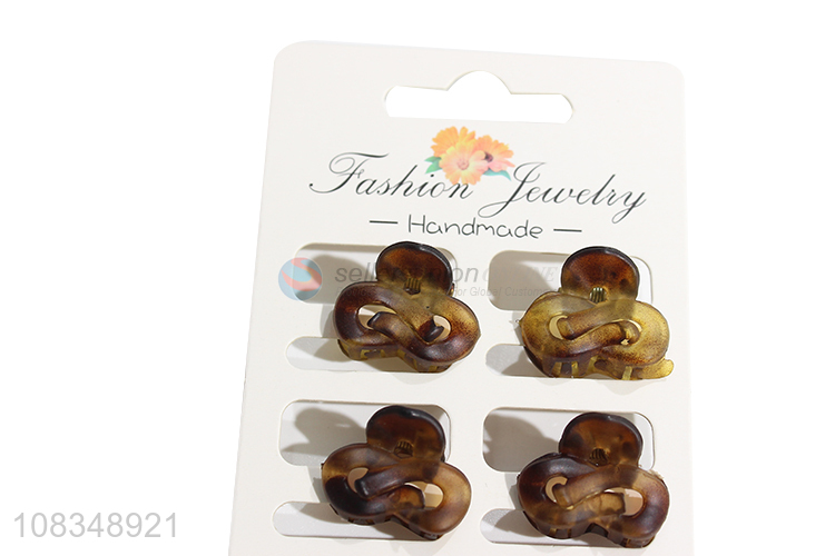 Low price wholesale fashion hairpins plastic hair claws