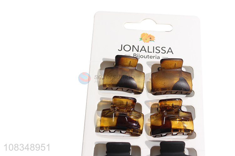 High quality simple mini hair claws frosted hairpins for ladies