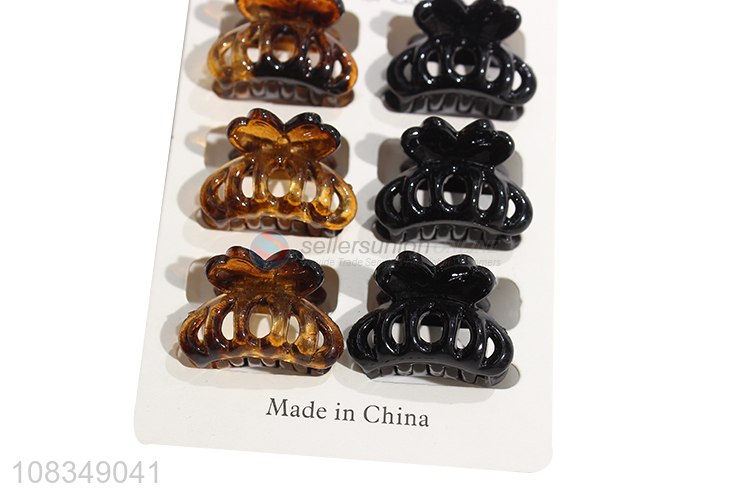 Low price plastic hair claws ladies fashion hairpins wholesale