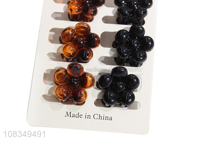 China wholesale mini flower hairpins girls cute hair claw