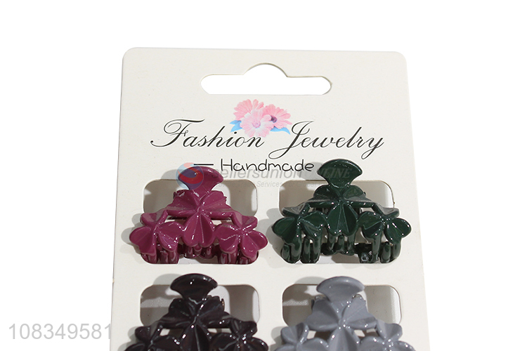 Popular products multicolor mini hair claws clips for girls