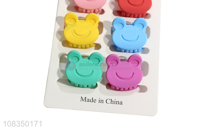 Wholesale from china candy color frog shape hair claw clips