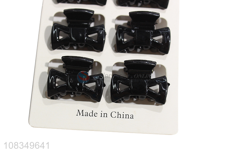 Hot selling black plastic fashion women hair claws hair clips