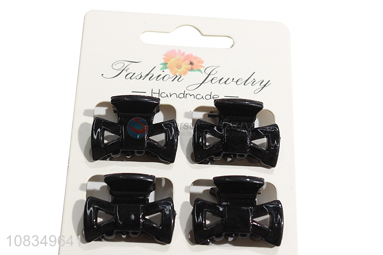 Hot selling black plastic fashion women hair claws hair clips