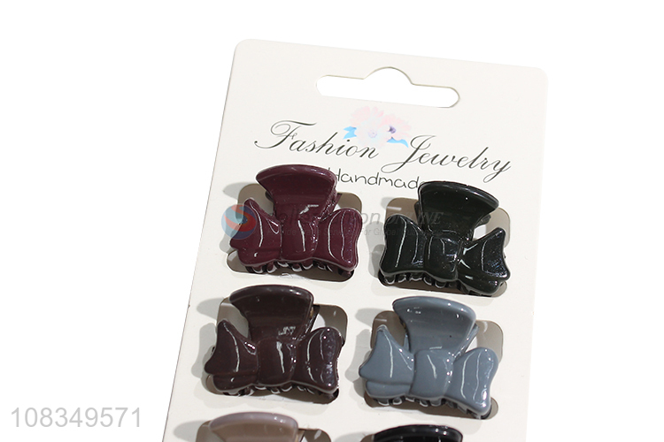 Top products bowknot shape mini hair claws for hair decoration