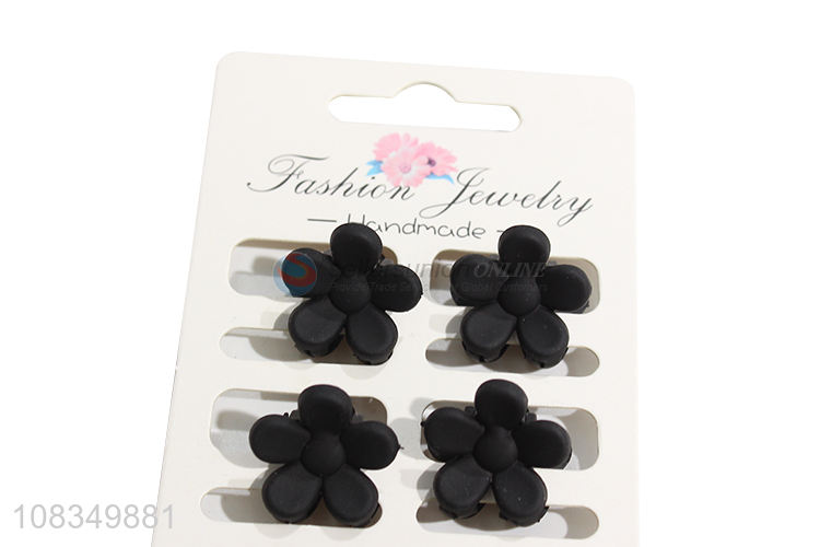 Cute design flower shape black girls hair claws hair accessories