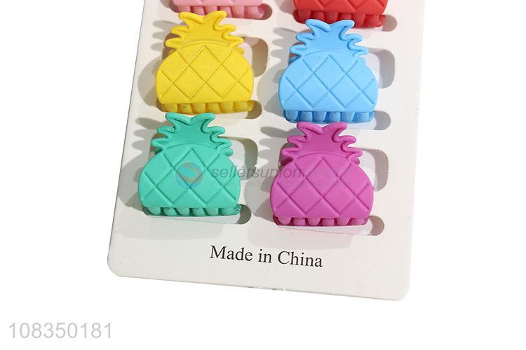 Yiwu wholesale cute pineapple shape fashion hair claws hair decoration