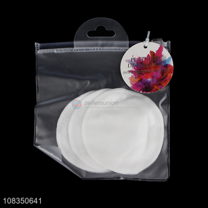 China wholesale round makeup remover cleansing pad for girls