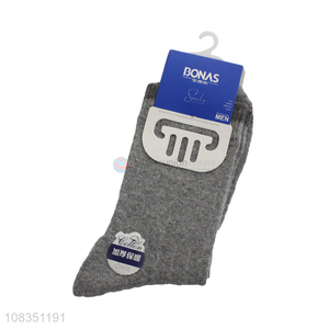 China imports winter thick comfy cotton mid calf socks for men