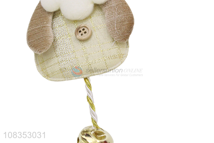 Best Sale Cloth Santa Shape Hanging Ornament For Christmas