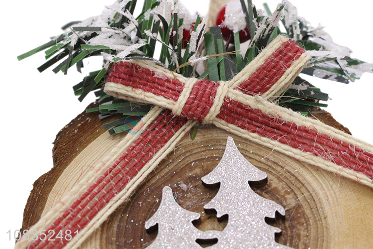 Popular Christmas Tree Decoration Wooden Hanging Ornament