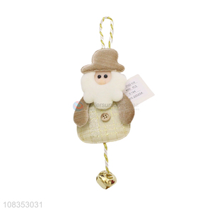 Best Sale Cloth Santa Shape Hanging Ornament For Christmas