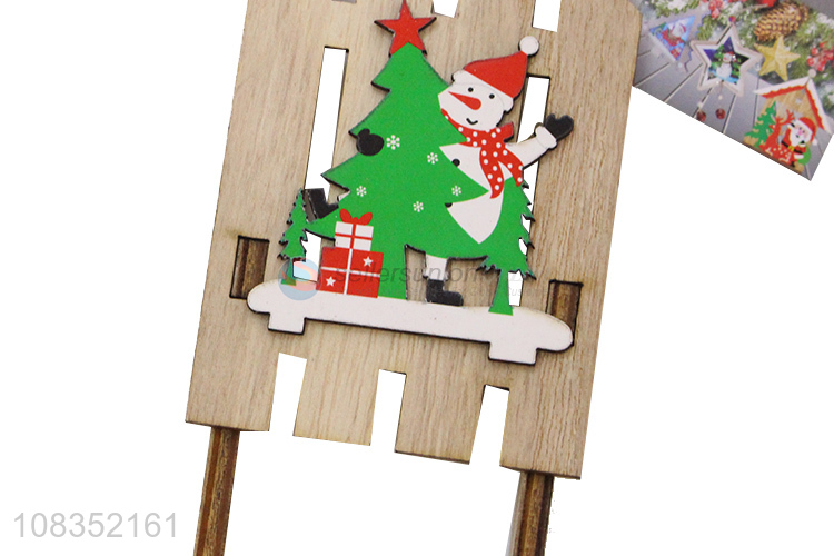 Factory Direct Sale Wooden Crafts Christmas Hanging Ornament