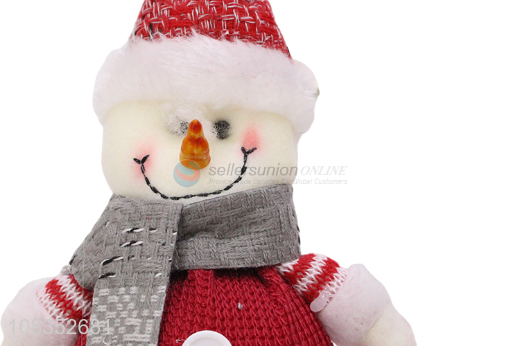 Good Sale Cute Snowman Felt Christmas Hanging Ornament