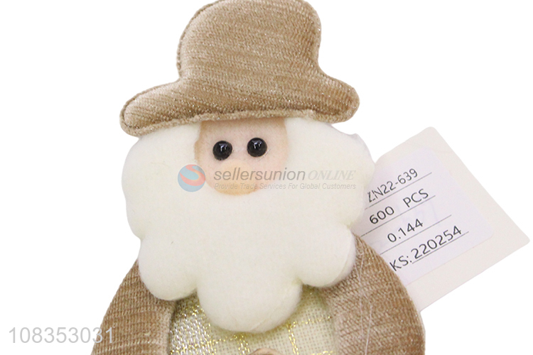 Best Sale Cloth Santa Shape Hanging Ornament For Christmas