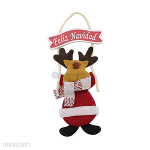 Custom Cute Christmas Elk Felt Craft Christmas Hanging Ornament