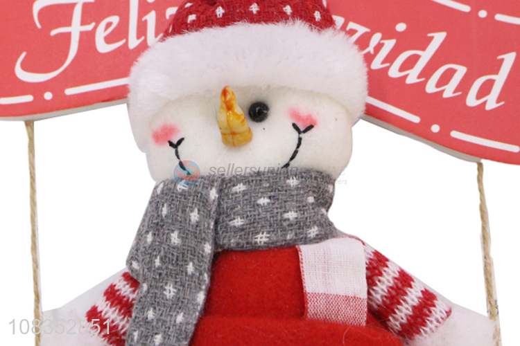 Hot Sale Christmas Snowman Hanging Ornament For Christmas Decoration