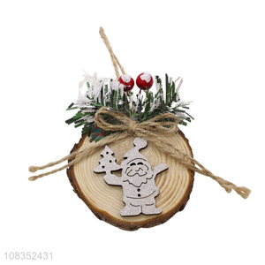 Good Price Christmas Decoration Wooden Hanging Ornament