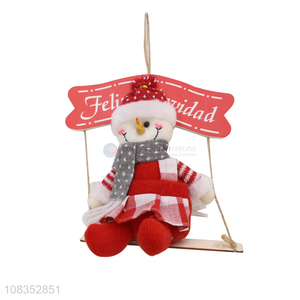 Hot Sale Christmas Snowman Hanging Ornament For Christmas Decoration