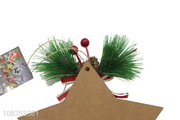 New Arrival Wooden Crafts Christmas Tree Hanging Ornament
