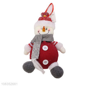 Good Sale Cute Snowman Felt Christmas Hanging Ornament