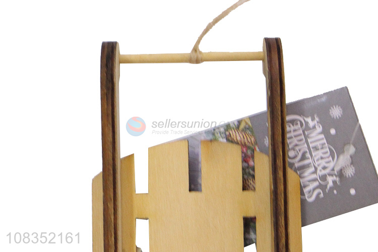 Factory Direct Sale Wooden Crafts Christmas Hanging Ornament