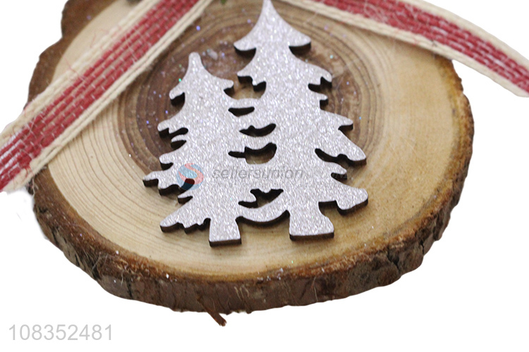 Popular Christmas Tree Decoration Wooden Hanging Ornament