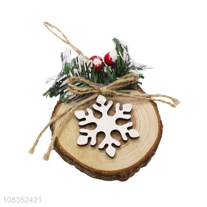 Good Sale Wood Cross Section For Christmas Decoration