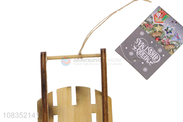 Wholesale Wooden Hanging Ornament For Christmas Decoration