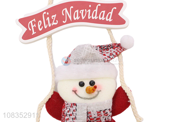 Hot Sale Snowman Hanging Ornament For Christmas Decoration
