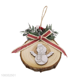 Wholesale Christmas Decoration Wooden Hanging Ornament