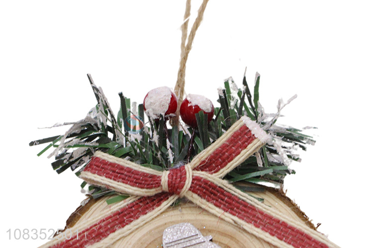 Wholesale Christmas Decoration Wooden Hanging Ornament