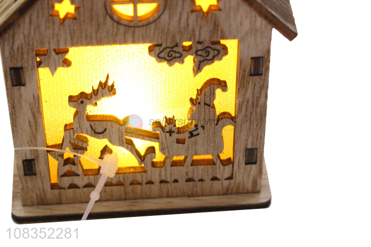 Good Sale Christmas Tree Decorative Hanging House With Light