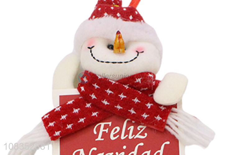 Good Quality Christmas Decoration Snowman Hanging Ornament