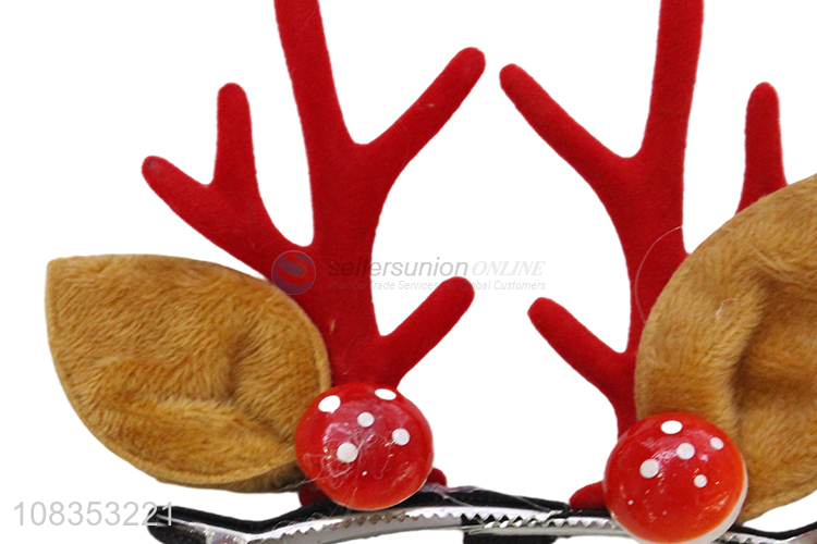New Design Elk Antler Hair Clip Christmas Hair Accessories