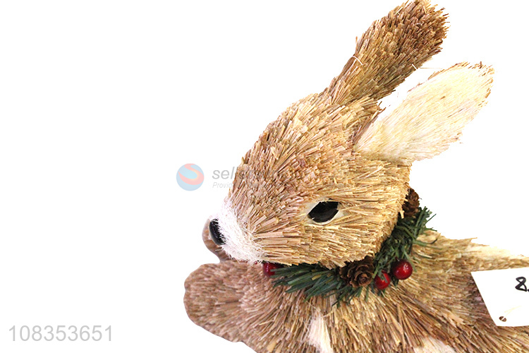 China supplier bunny statues animal handicrafts for Easter decor