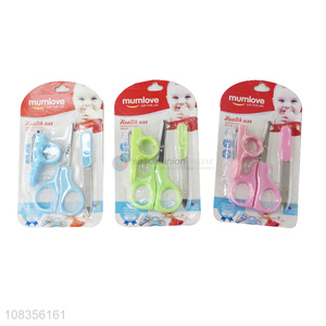 Wholesale <em>baby</em> nail <em>care</em> set nail clipper nail scissors nail file