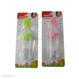 Hot products baby feeder baby <em>feeding</em> <em>bottle</em> with spoon