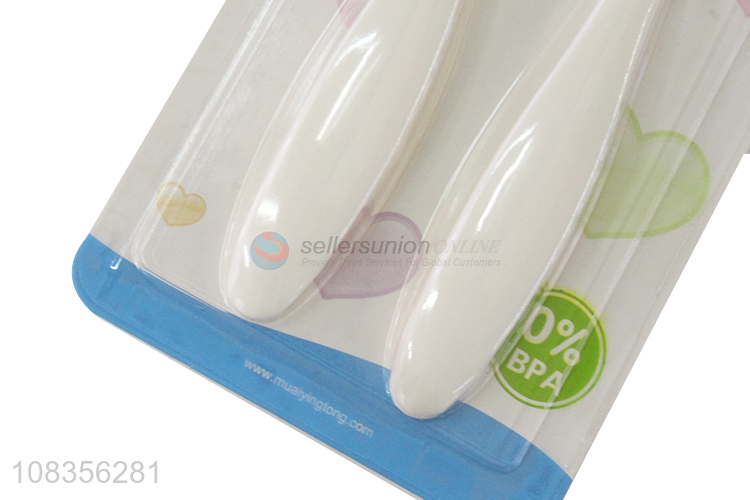 Wholesale BPA free silicone baby spoons color changing spoons