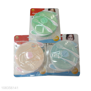 Wholesale BPA free baby suction feeding set with spoon fork
