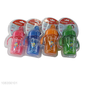 Hot selling 240ml baby training suction nozzle sippy cup