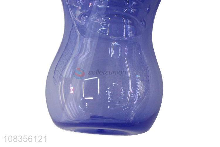 Hot sale 300ml BPA free plastic rotational baby water bottle