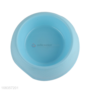 Bottom price anti-slip plastic dog food bowl durable pet water bowl