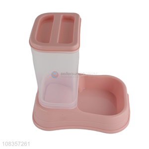 Good quality pet feeder plastic dog food bowl pet food container