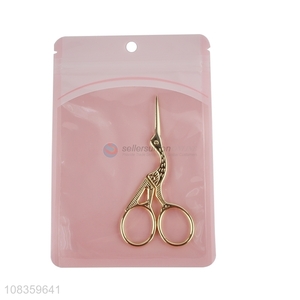 New products crane shape stainless steel eyebrow scissors grooming scissors