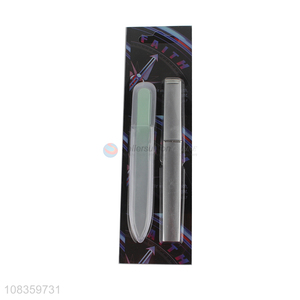 High quality corrosion glass <em>nail</em> <em>file</em> nano glass <em>nail</em> shiner with case