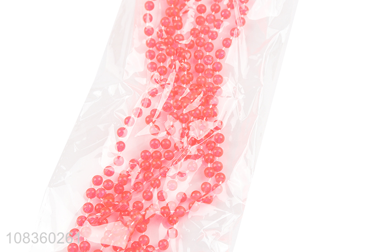 High quality red bead chain party ornaments for Christmas
