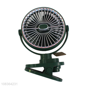 China supplier battery operated stroller fan mini clip on desk fan