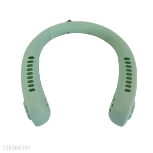 China supplier rechargeable bladeless wearable hands free neck fan